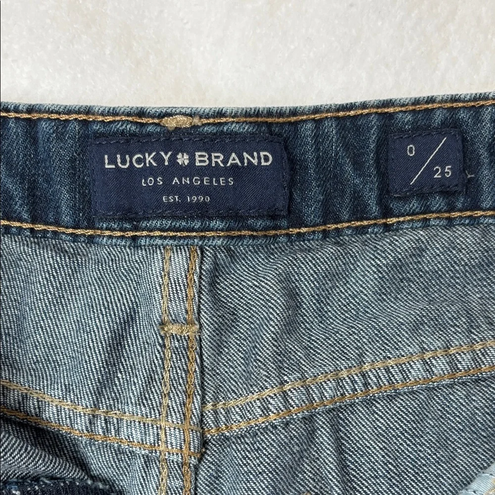 Lucky Brand Women’s Sz0/25 Dark‎ Blue Denim Cutoff Shorts Get Ready For Spring